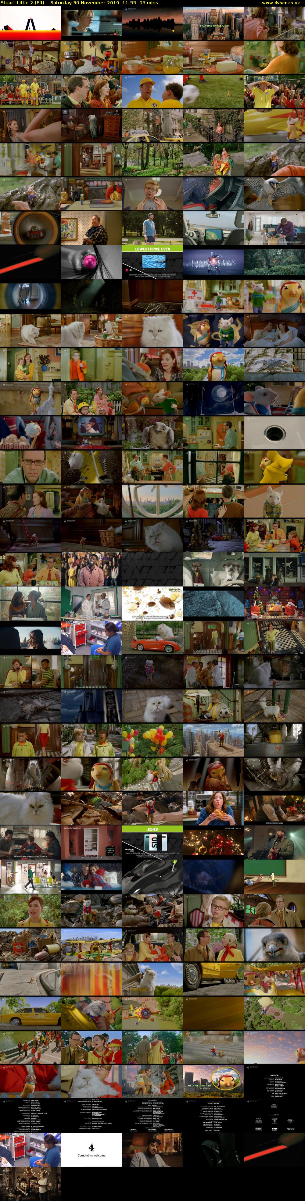 Stuart Little 2 (E4) Saturday 30 November 2019 11:55 - 13:30