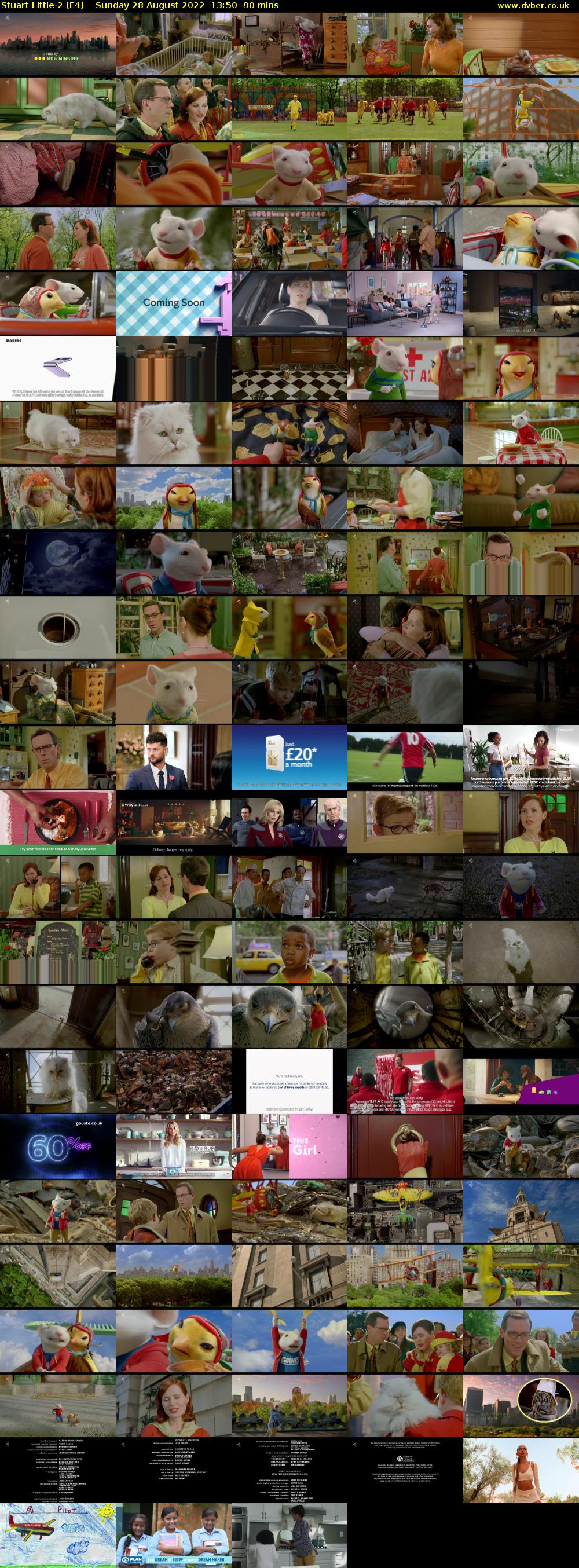 Stuart Little 2 (E4) Sunday 28 August 2022 13:50 - 15:20