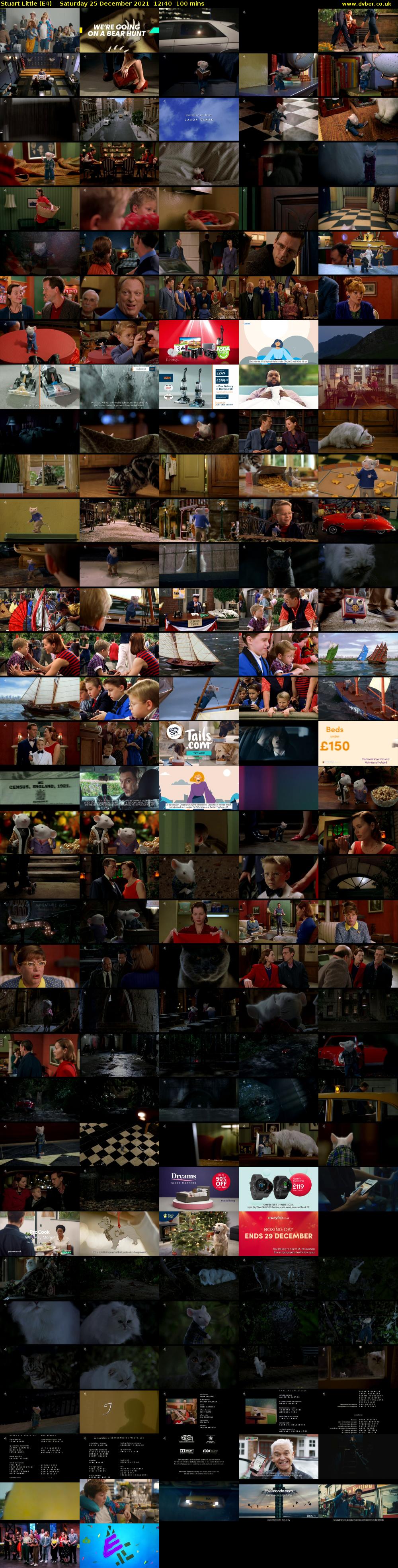 Stuart Little (E4) Saturday 25 December 2021 12:40 - 14:20