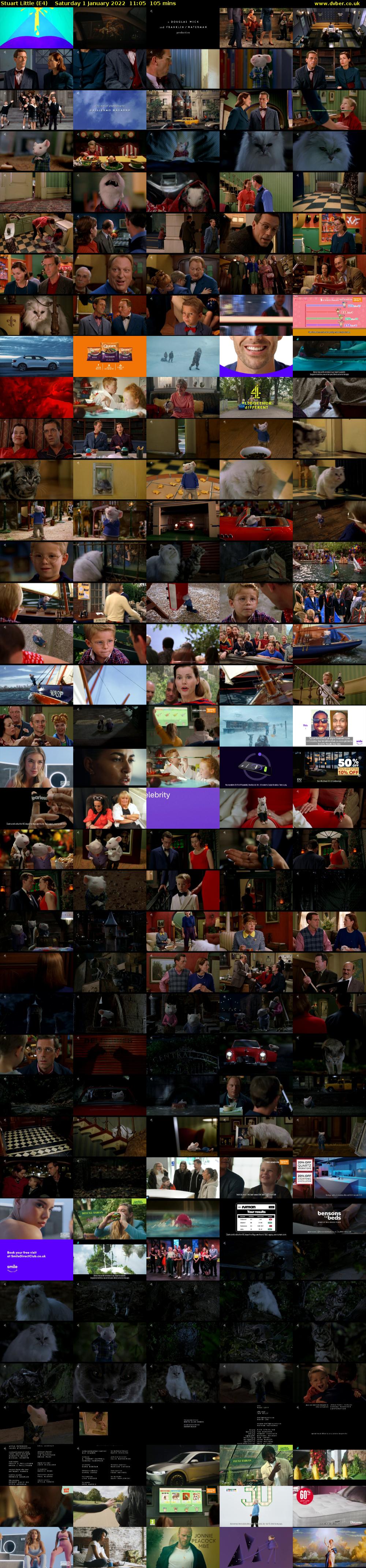 Stuart Little (E4) Saturday 1 January 2022 11:05 - 12:50