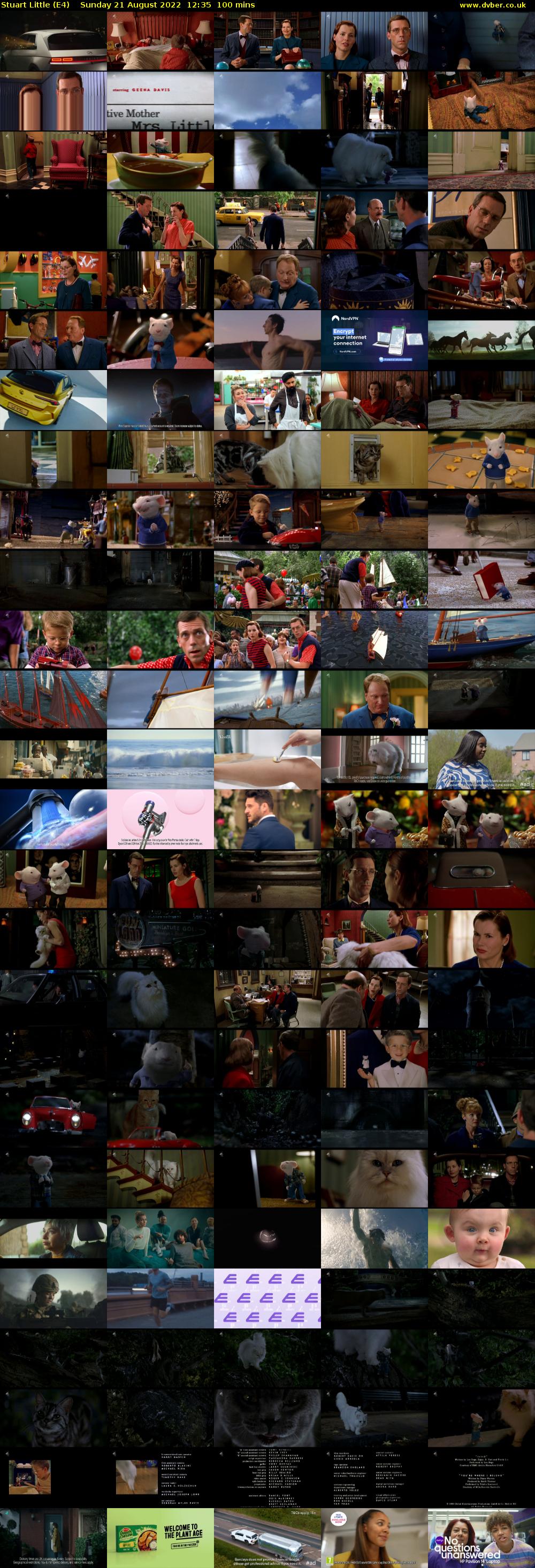 Stuart Little (E4) Sunday 21 August 2022 12:35 - 14:15