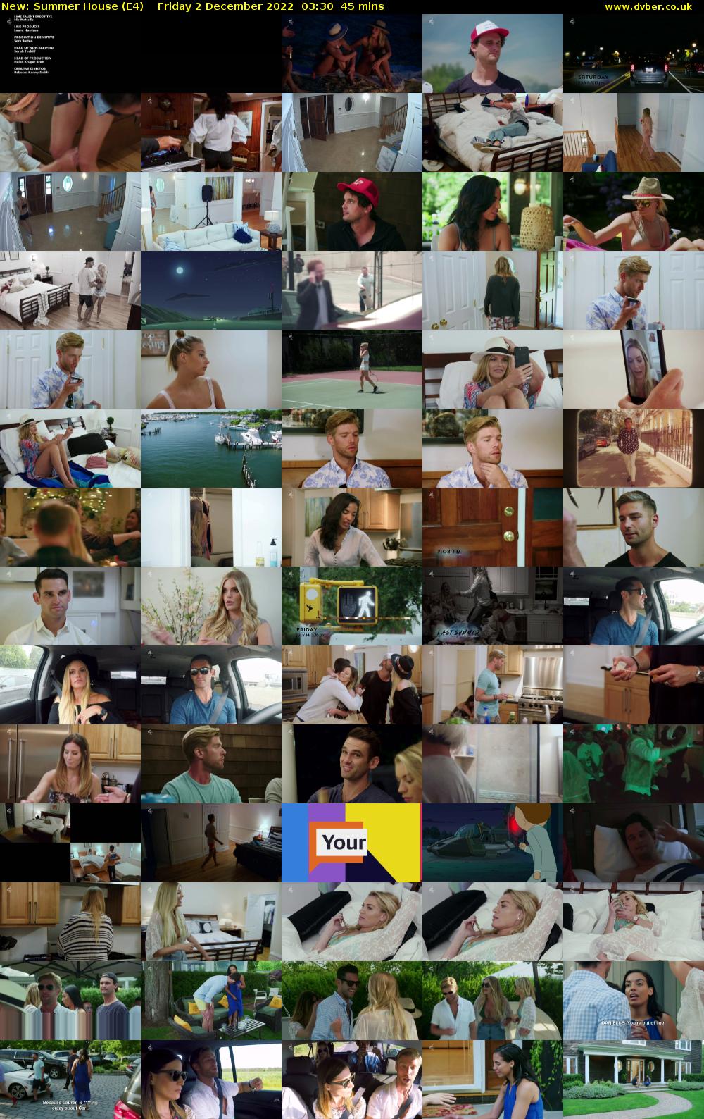 Summer House (E4) Friday 2 December 2022 03:30 - 04:15
