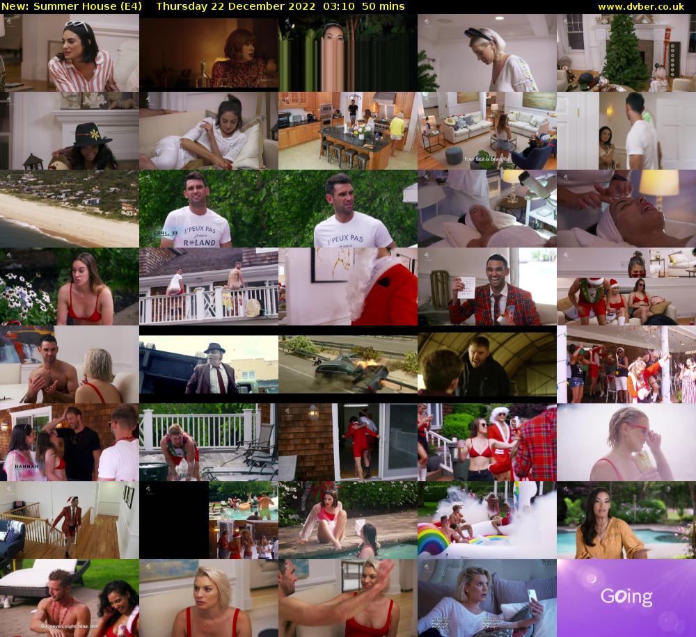 Summer House (E4) Thursday 22 December 2022 03:10 - 04:00