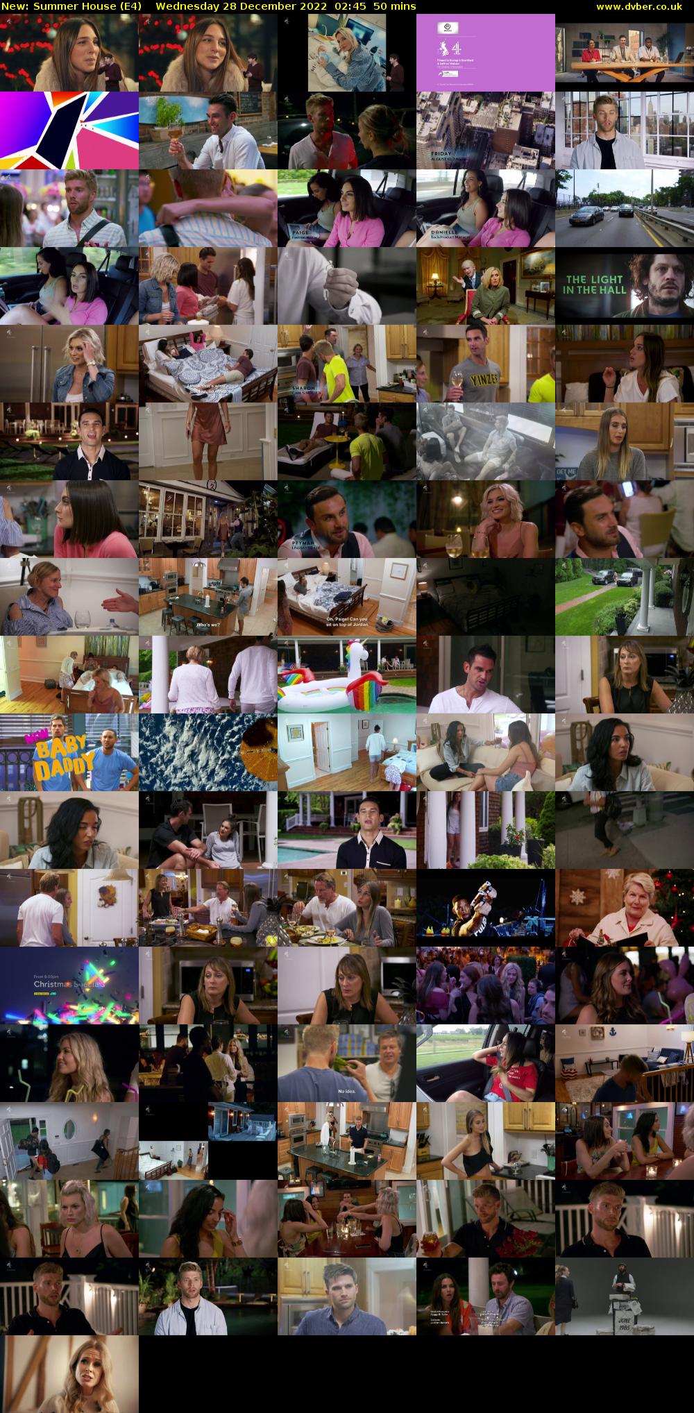 Summer House (E4) Wednesday 28 December 2022 02:45 - 03:35