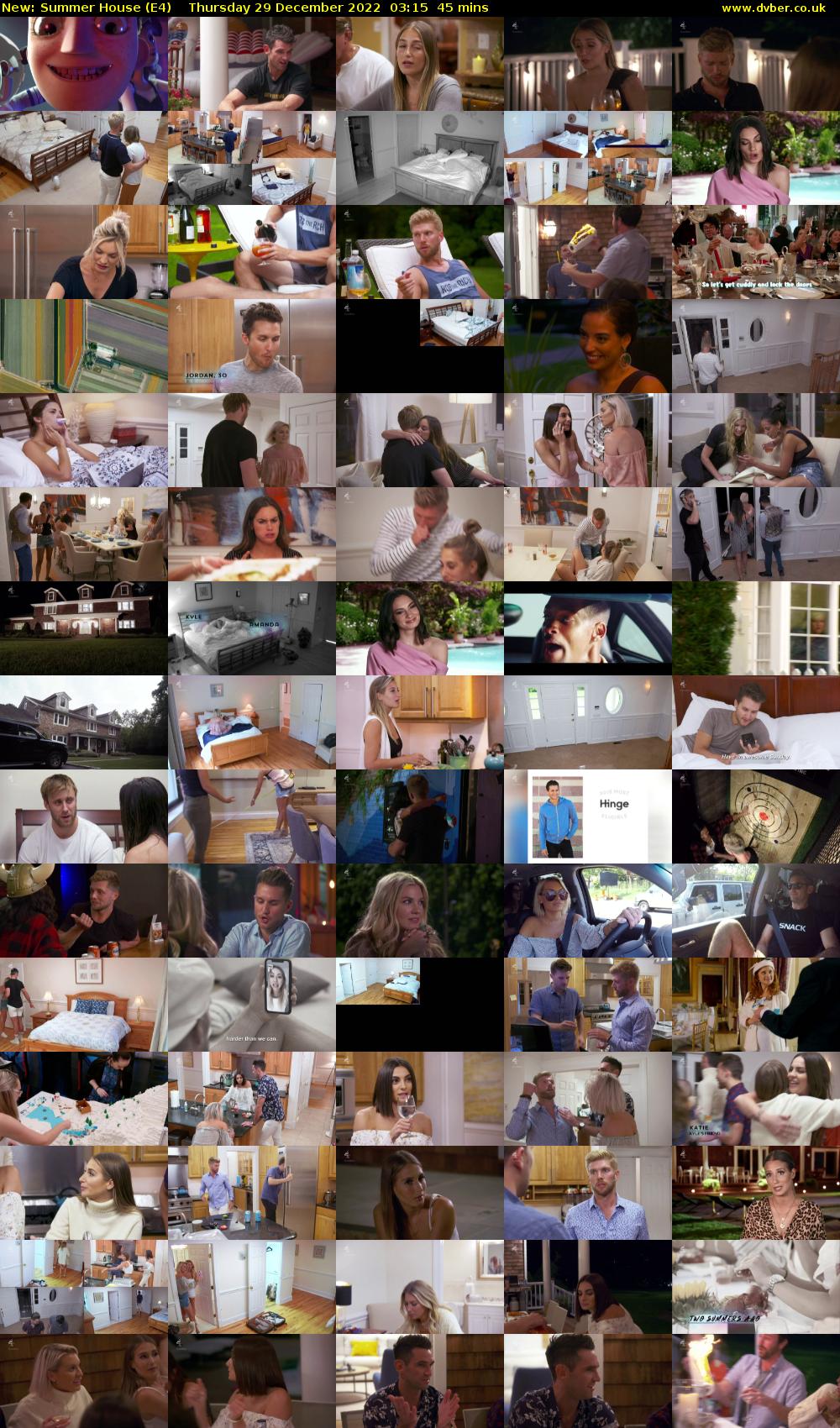 Summer House (E4) Thursday 29 December 2022 03:15 - 04:00