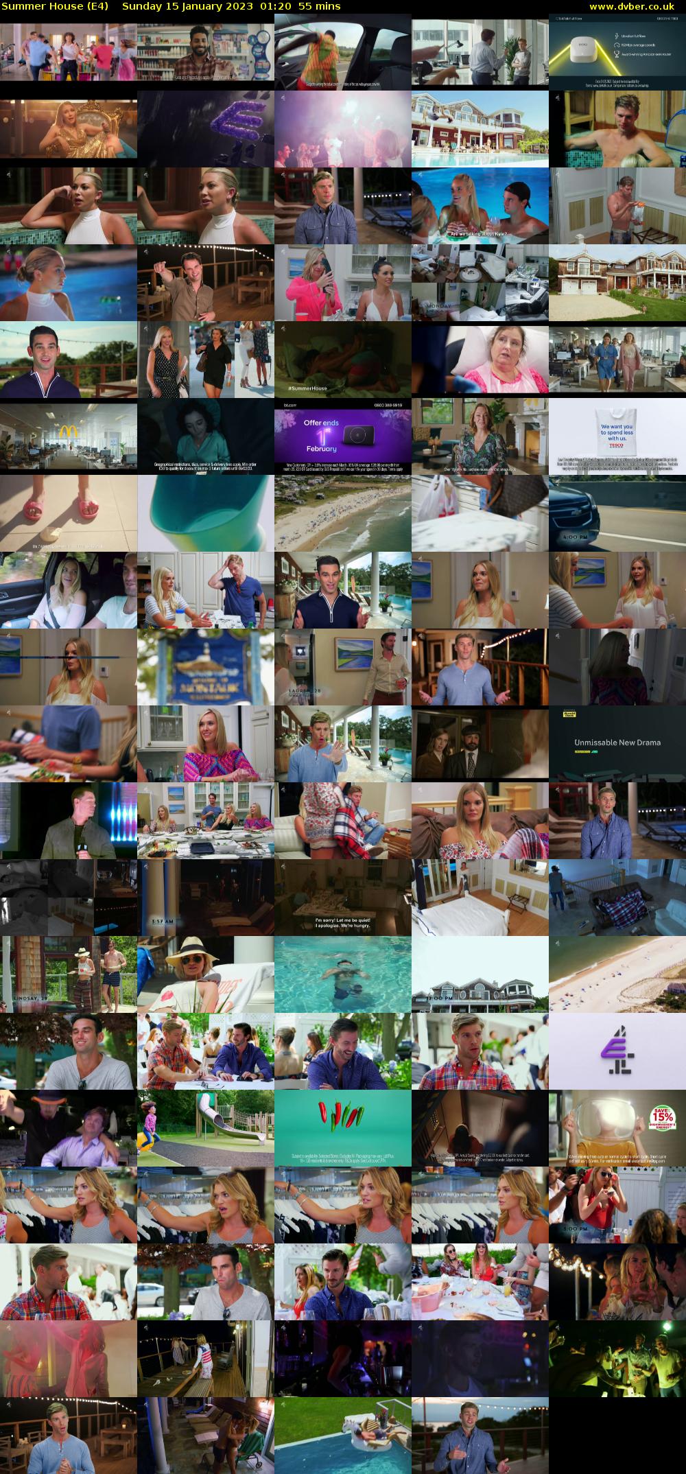 Summer House (E4) Sunday 15 January 2023 01:20 - 02:15