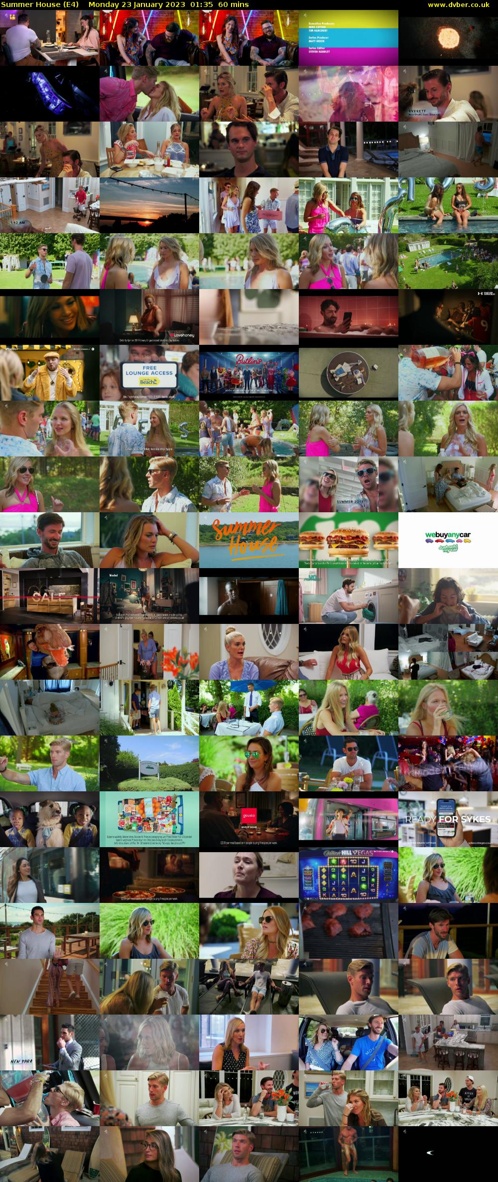 Summer House (E4) Monday 23 January 2023 01:35 - 02:35