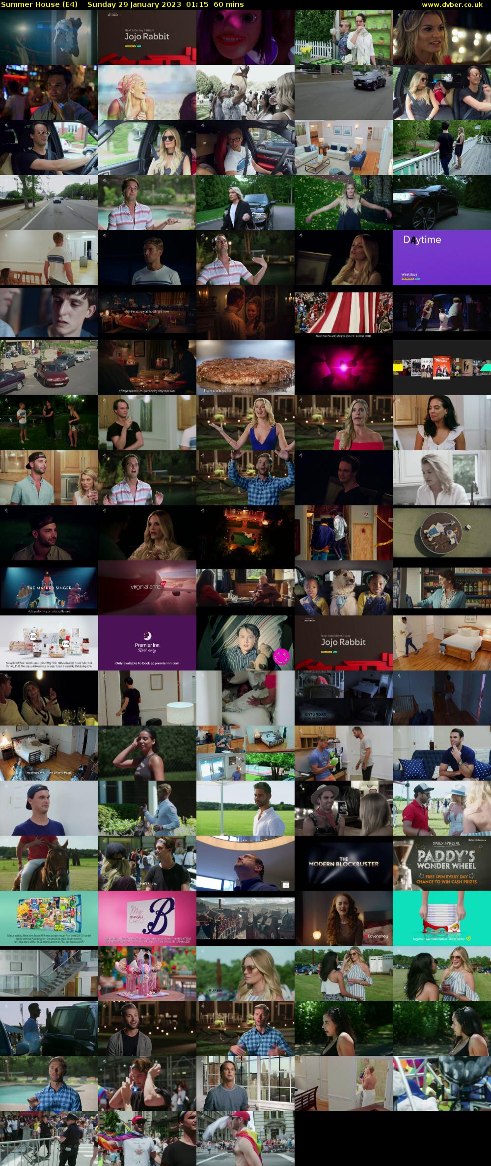 Summer House (E4) Sunday 29 January 2023 01:15 - 02:15