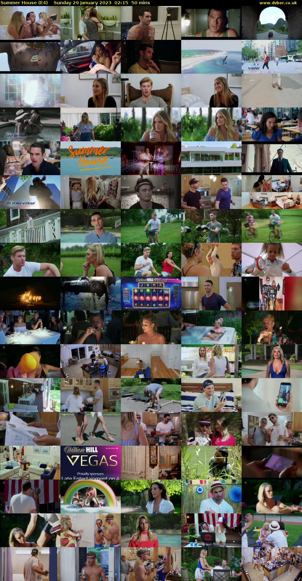 Summer House (E4) Sunday 29 January 2023 02:15 - 03:05