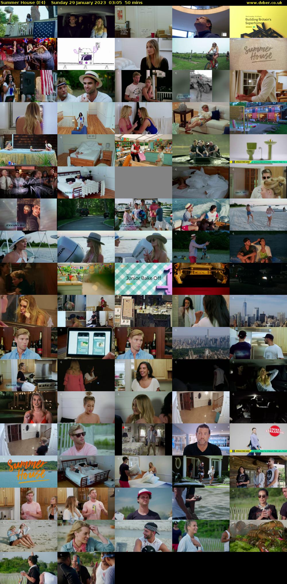 Summer House (E4) Sunday 29 January 2023 03:05 - 03:55