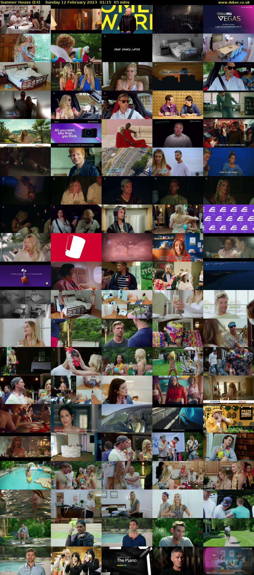 Summer House (E4) Sunday 12 February 2023 01:15 - 02:20