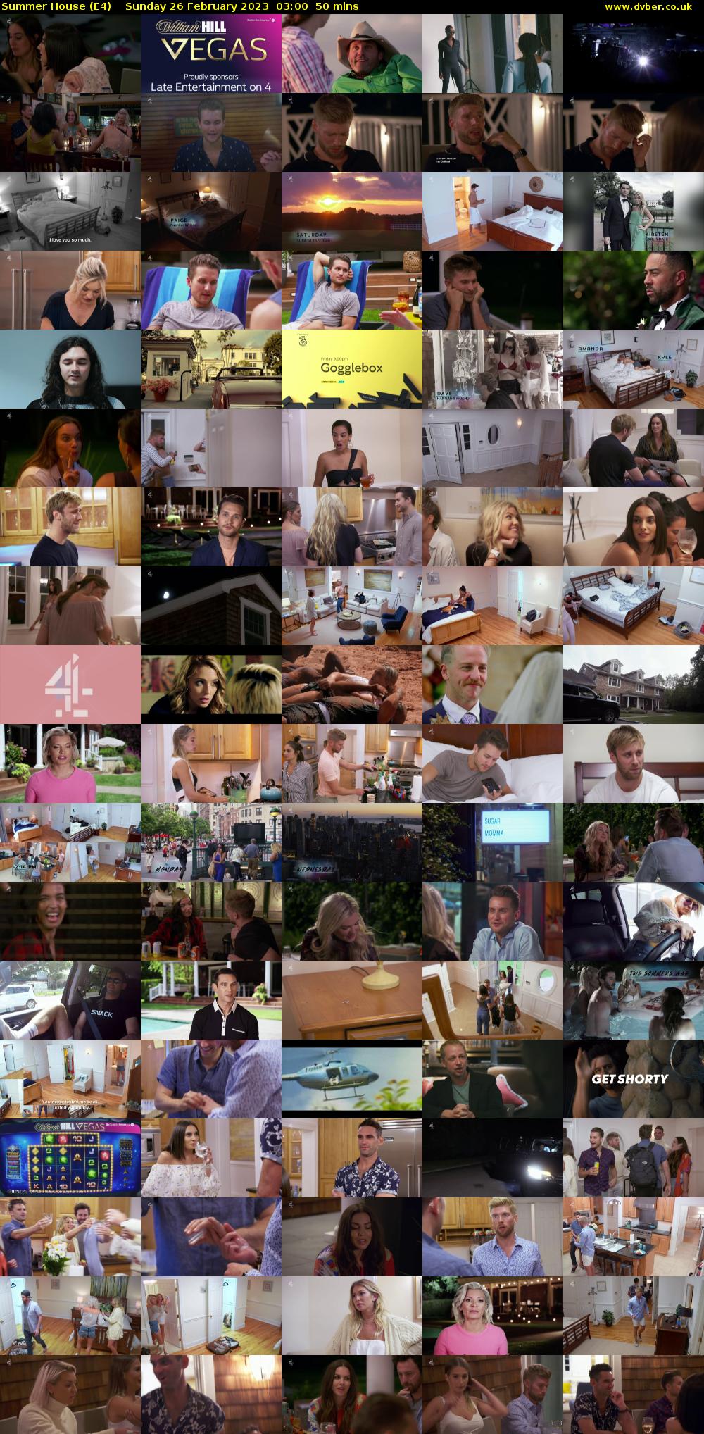 Summer House (E4) Sunday 26 February 2023 03:00 - 03:50