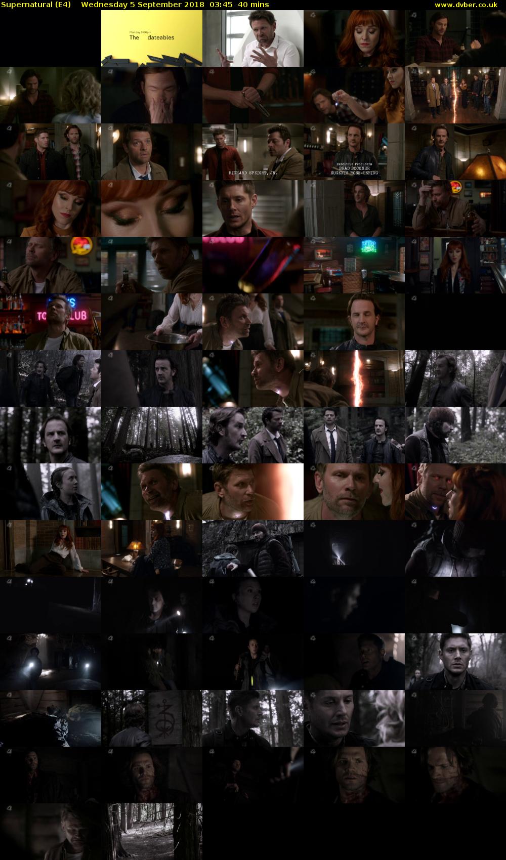 Supernatural (E4) Wednesday 5 September 2018 03:45 - 04:25