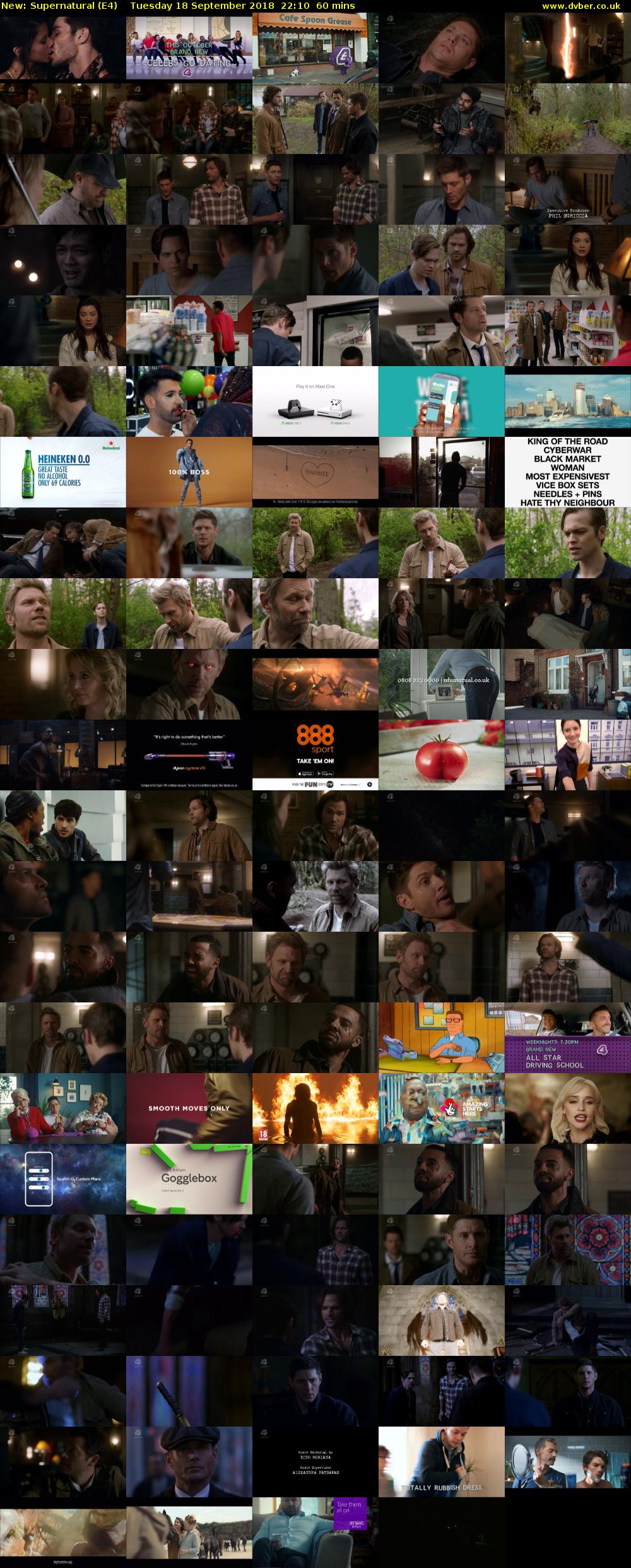 Supernatural (E4) Tuesday 18 September 2018 22:10 - 23:10