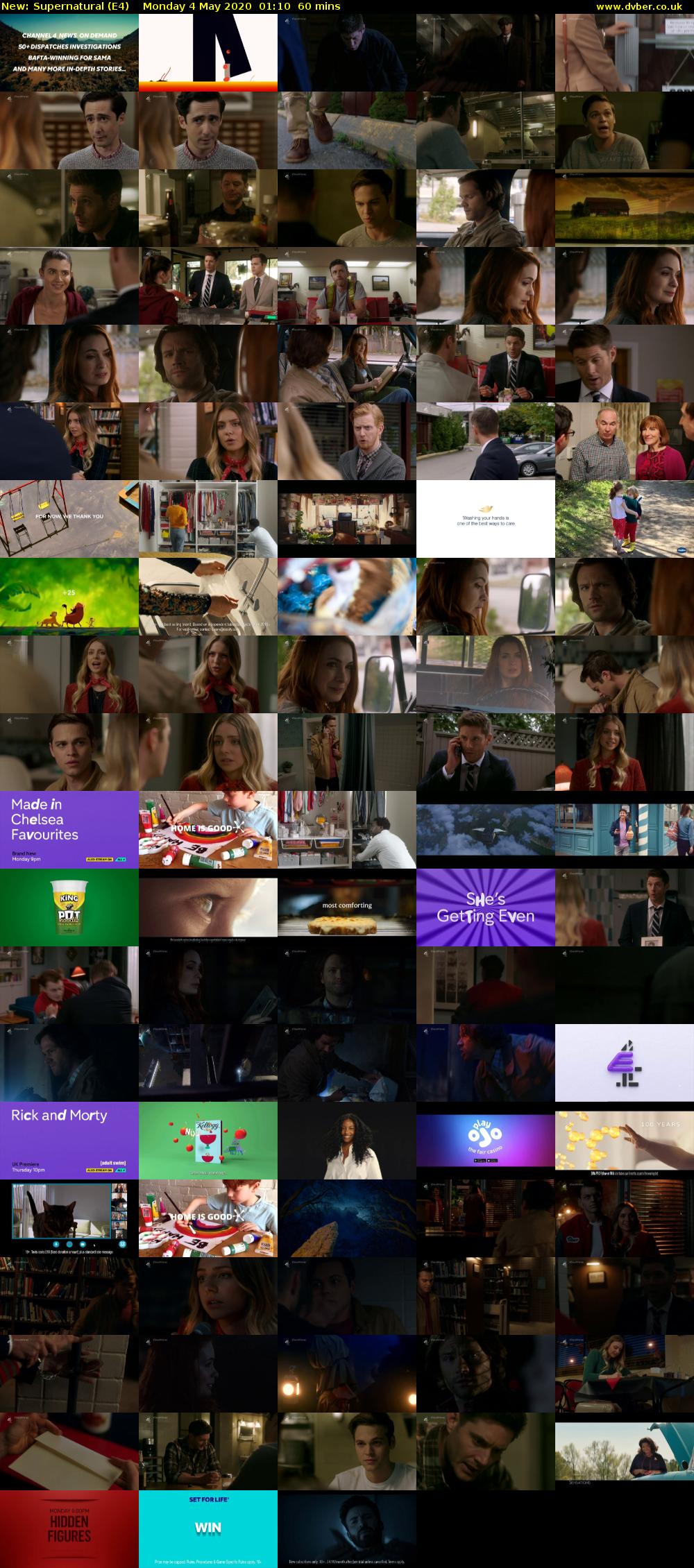 Supernatural (E4) Monday 4 May 2020 01:10 - 02:10