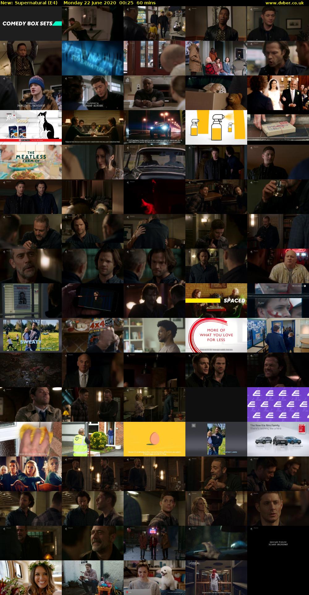 Supernatural (E4) Monday 22 June 2020 00:25 - 01:25