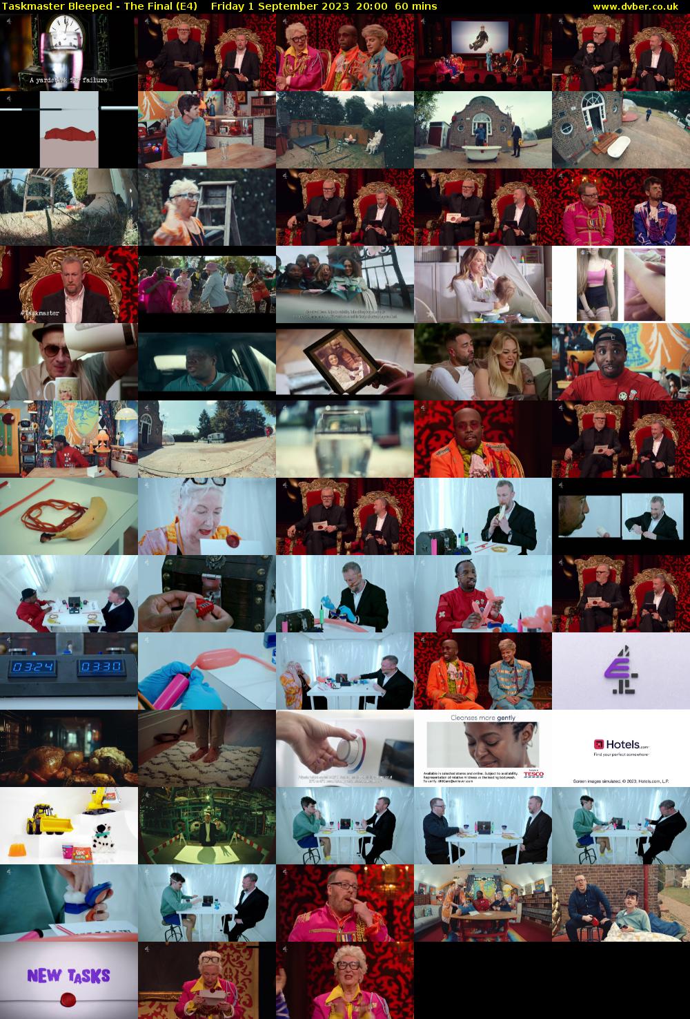 Taskmaster Bleeped - The Final (E4) Friday 1 September 2023 20:00 - 21:00
