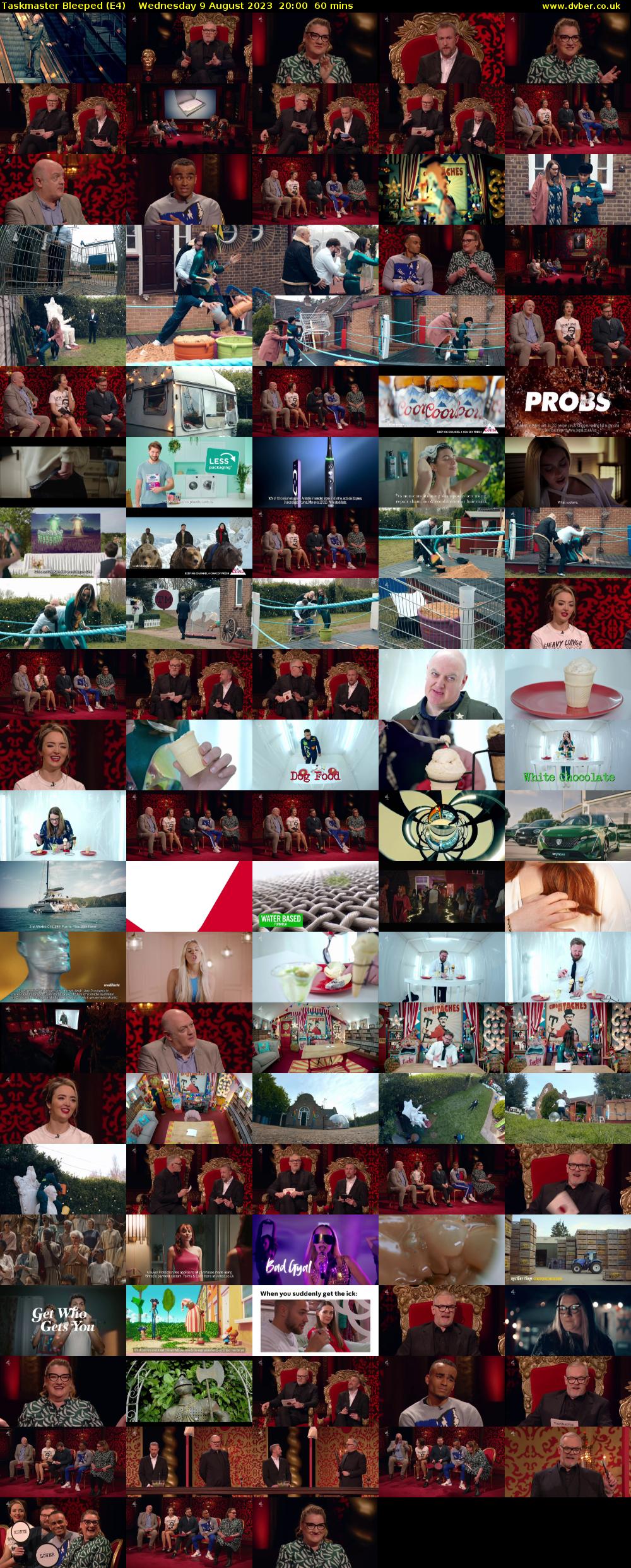 Taskmaster Bleeped (E4) Wednesday 9 August 2023 20:00 - 21:00