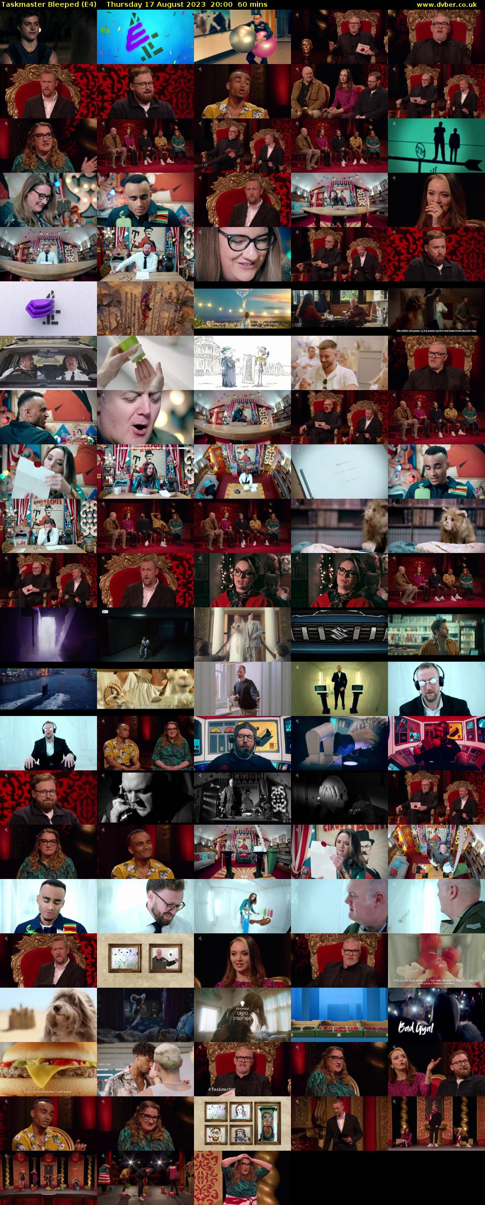Taskmaster Bleeped (E4) Thursday 17 August 2023 20:00 - 21:00