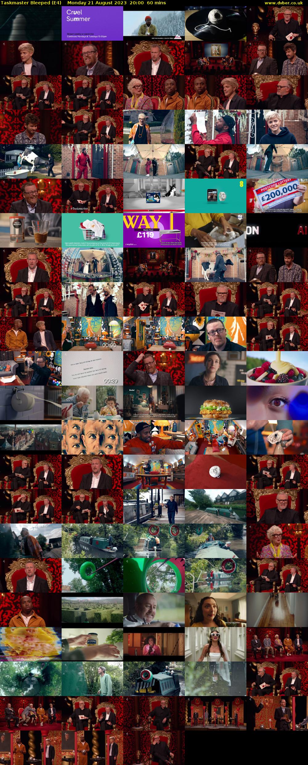 Taskmaster Bleeped (E4) Monday 21 August 2023 20:00 - 21:00