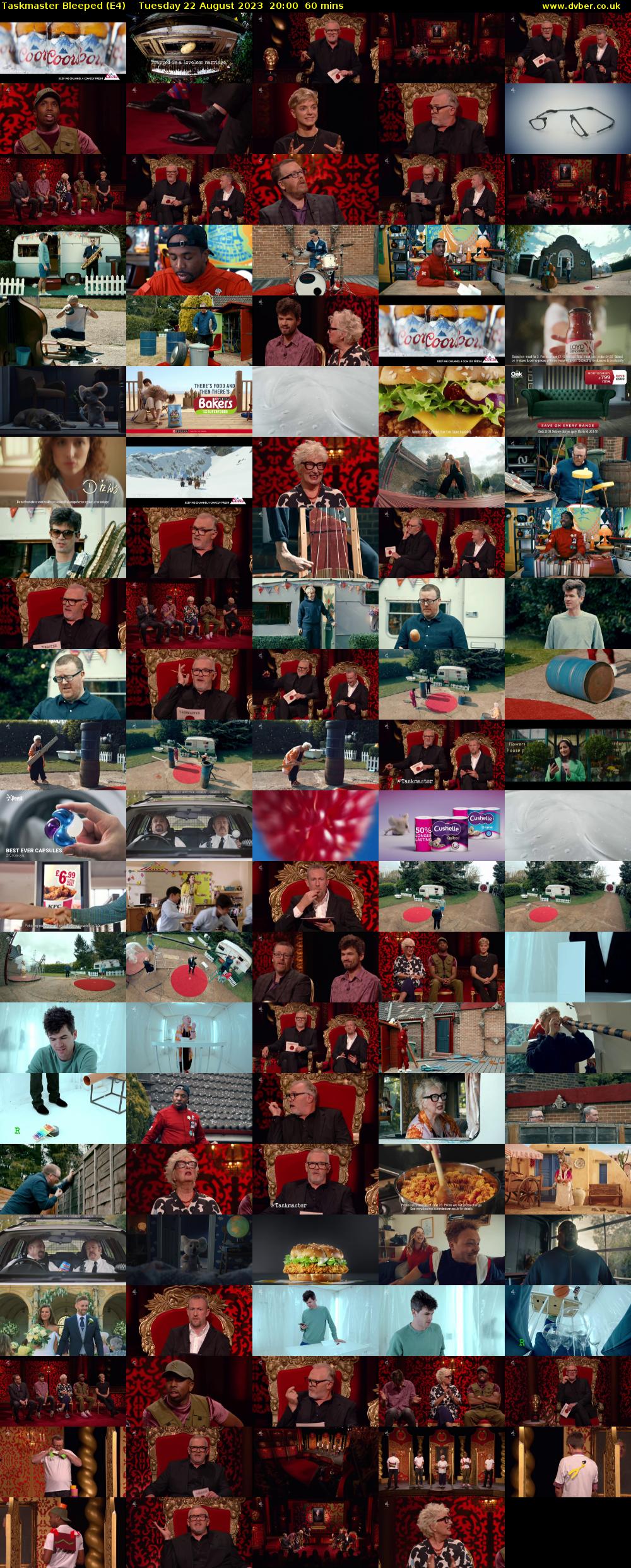 Taskmaster Bleeped (E4) Tuesday 22 August 2023 20:00 - 21:00