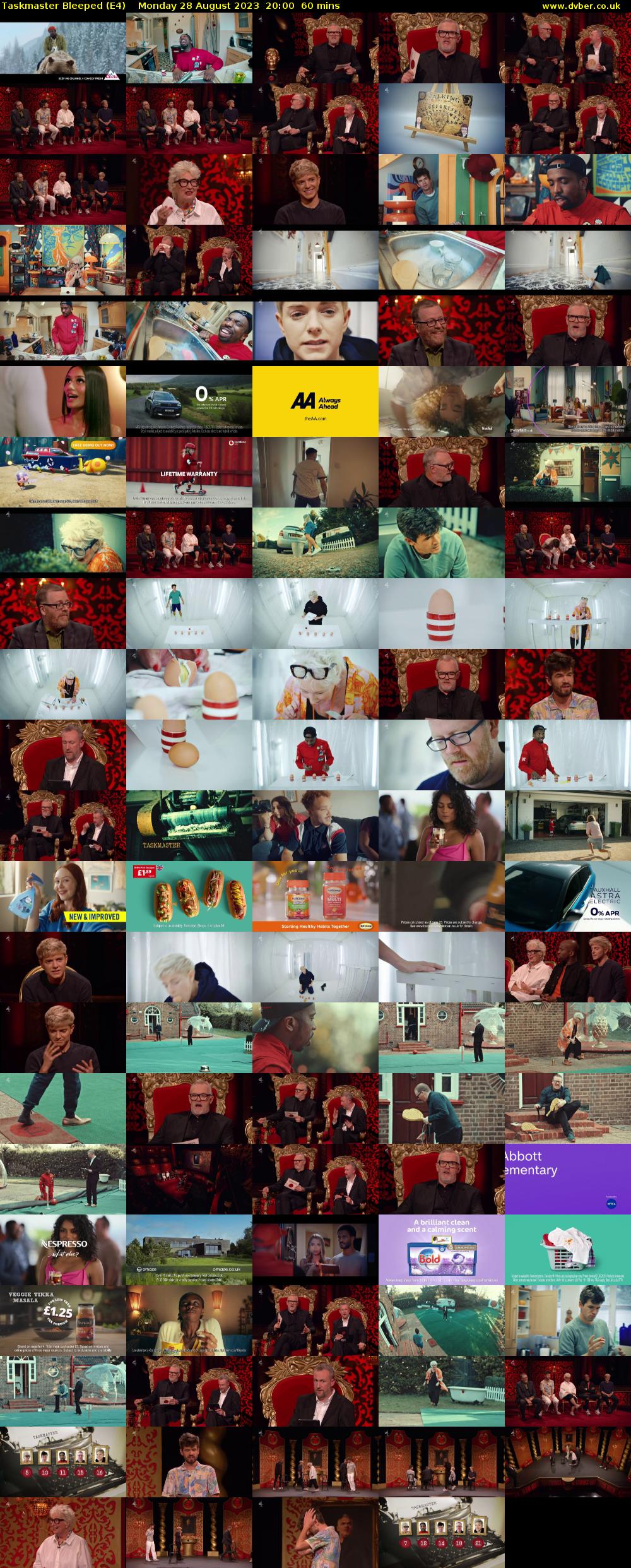Taskmaster Bleeped (E4) Monday 28 August 2023 20:00 - 21:00