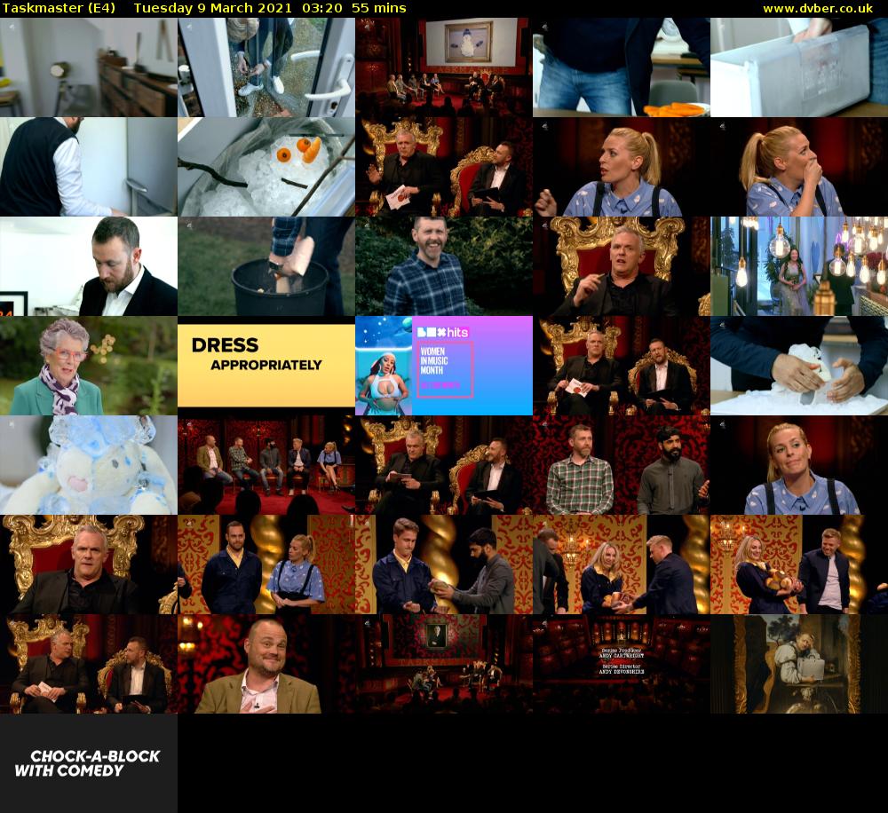 Taskmaster (E4) Tuesday 9 March 2021 03:20 - 04:15