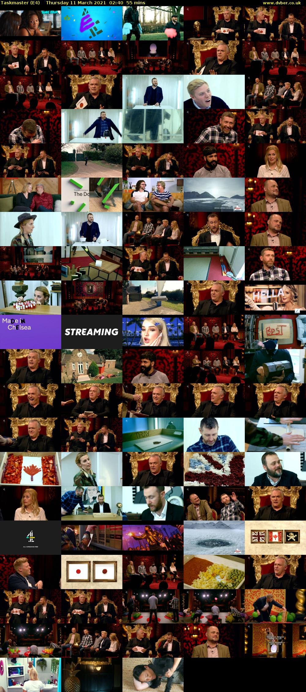 Taskmaster (E4) Thursday 11 March 2021 02:40 - 03:35