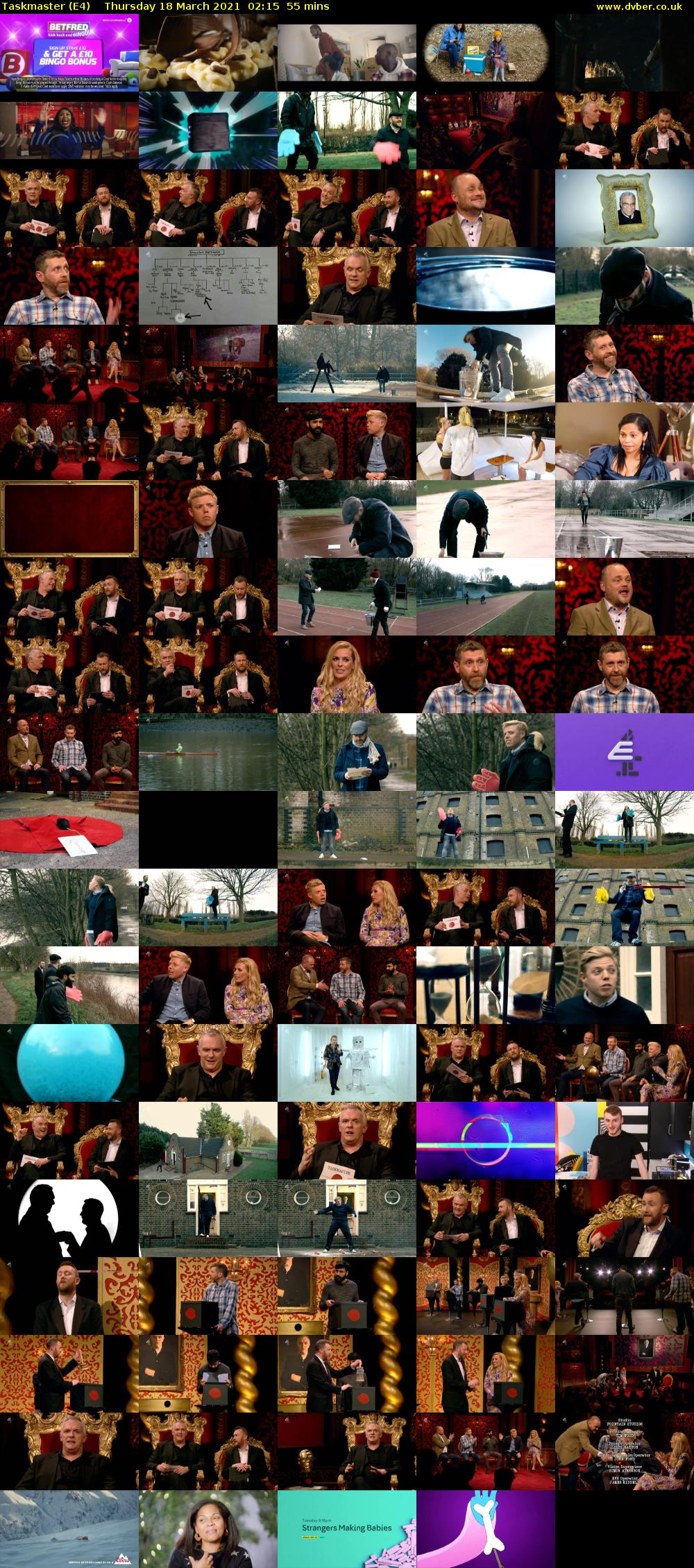 Taskmaster (E4) Thursday 18 March 2021 02:15 - 03:10