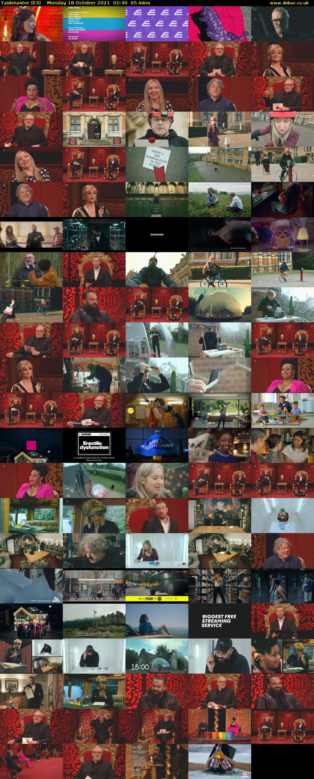 Taskmaster (E4) Monday 18 October 2021 01:40 - 02:45