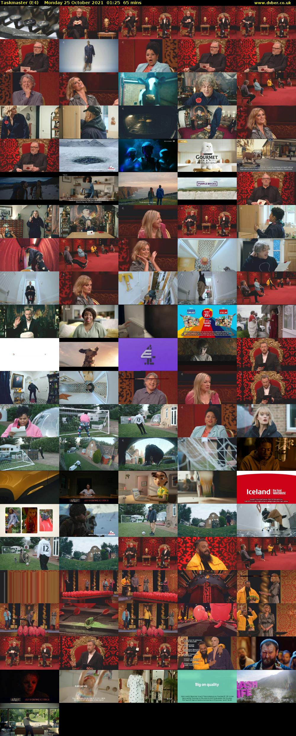 Taskmaster (E4) Monday 25 October 2021 01:25 - 02:30