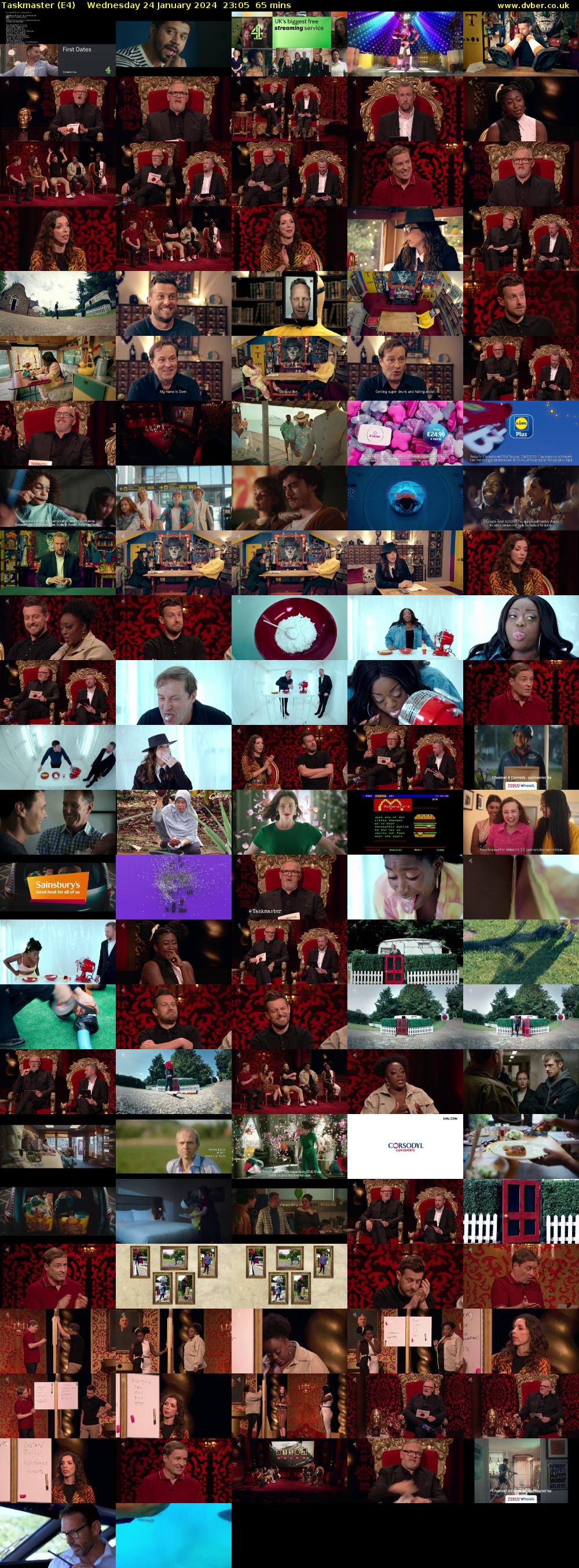 Taskmaster (E4) Wednesday 24 January 2024 23:05 - 00:10