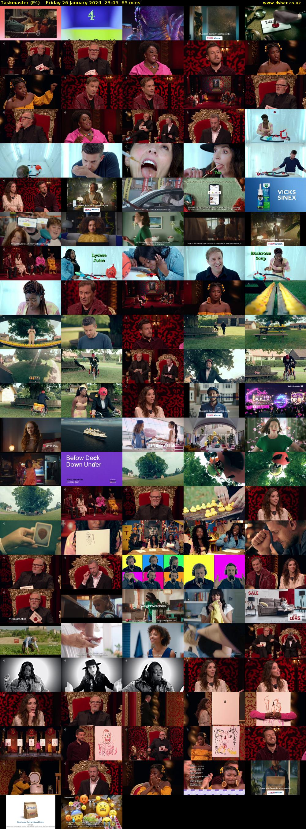 Taskmaster (E4) Friday 26 January 2024 23:05 - 00:10