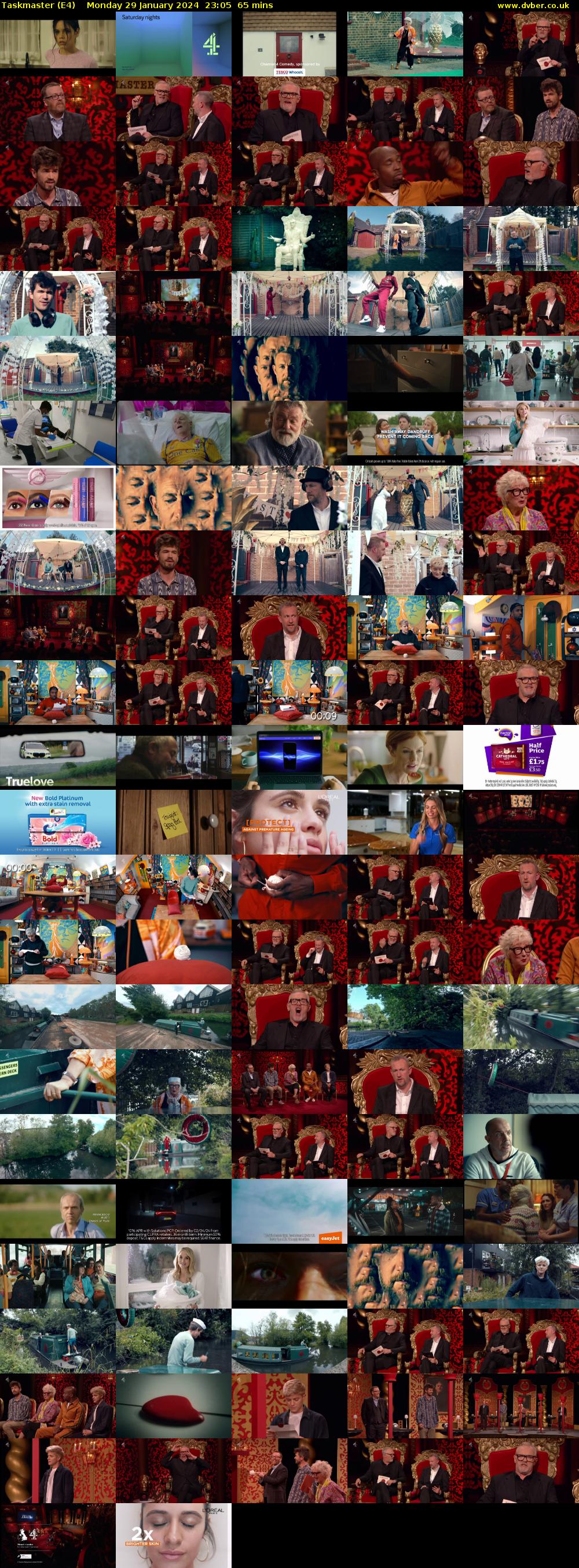 Taskmaster (E4) Monday 29 January 2024 23:05 - 00:10