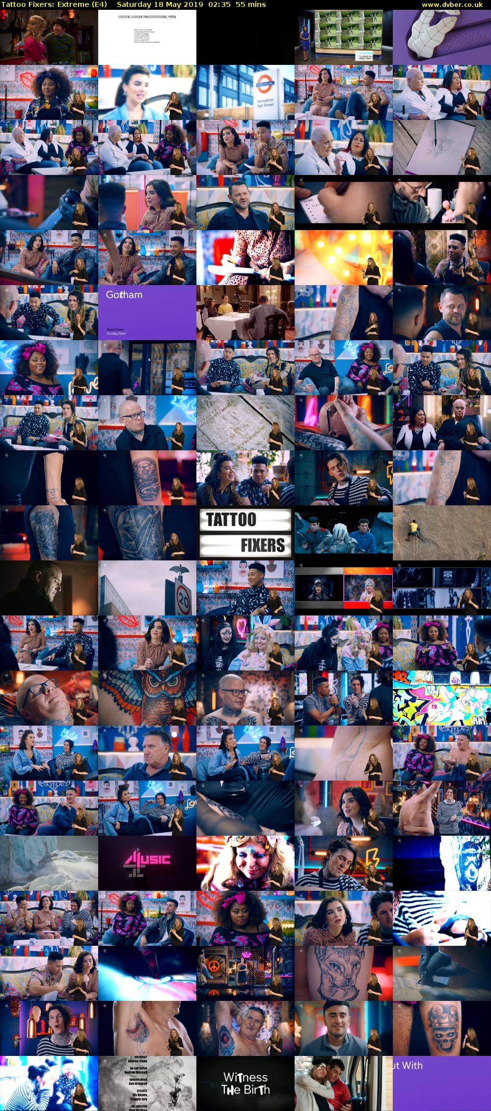 Tattoo Fixers: Extreme (E4) Saturday 18 May 2019 02:35 - 03:30