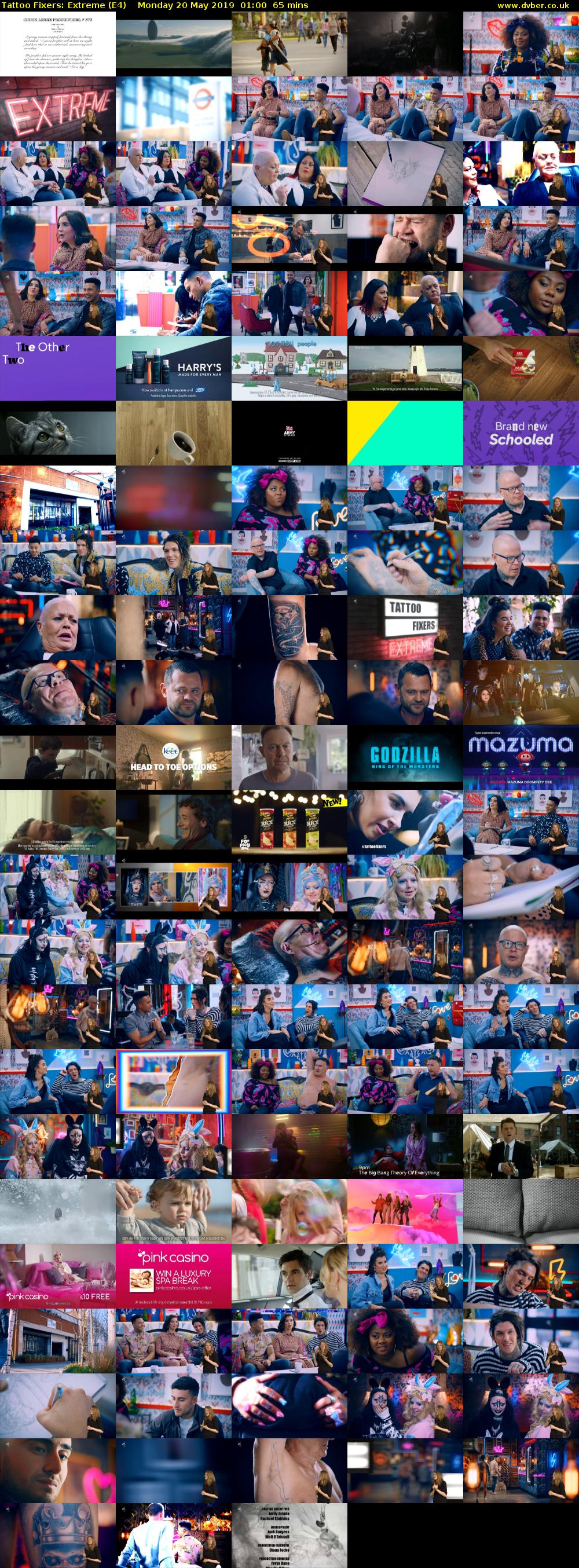 Tattoo Fixers: Extreme (E4) Monday 20 May 2019 01:00 - 02:05