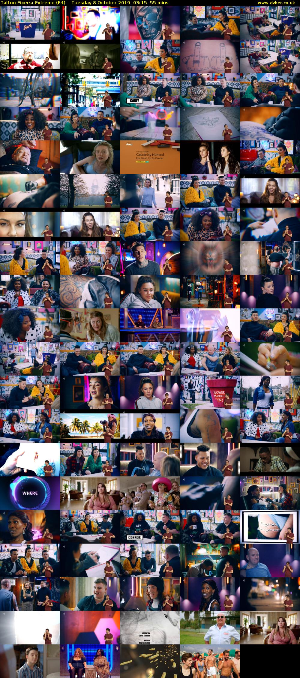 Tattoo Fixers: Extreme (E4) Tuesday 8 October 2019 03:15 - 04:10