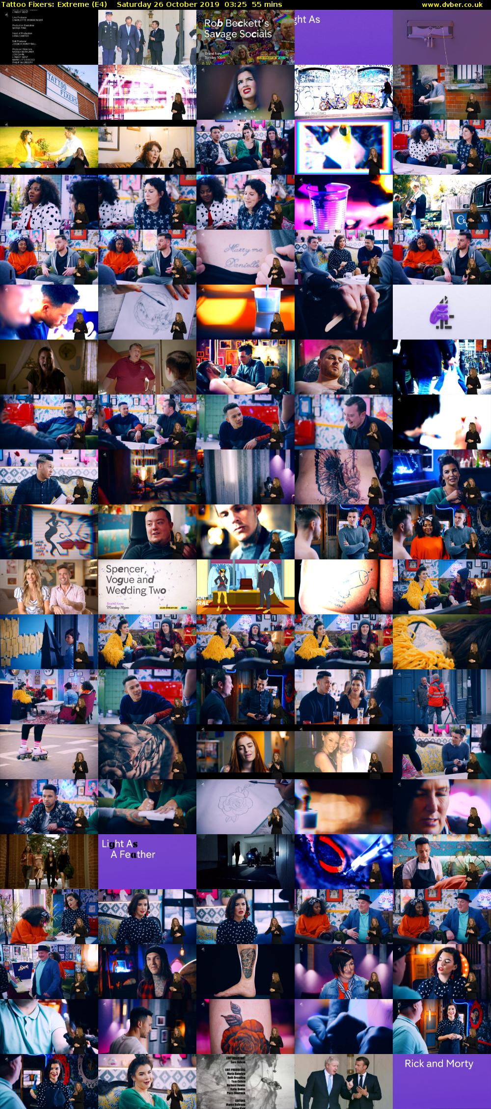 Tattoo Fixers: Extreme (E4) Saturday 26 October 2019 03:25 - 04:20