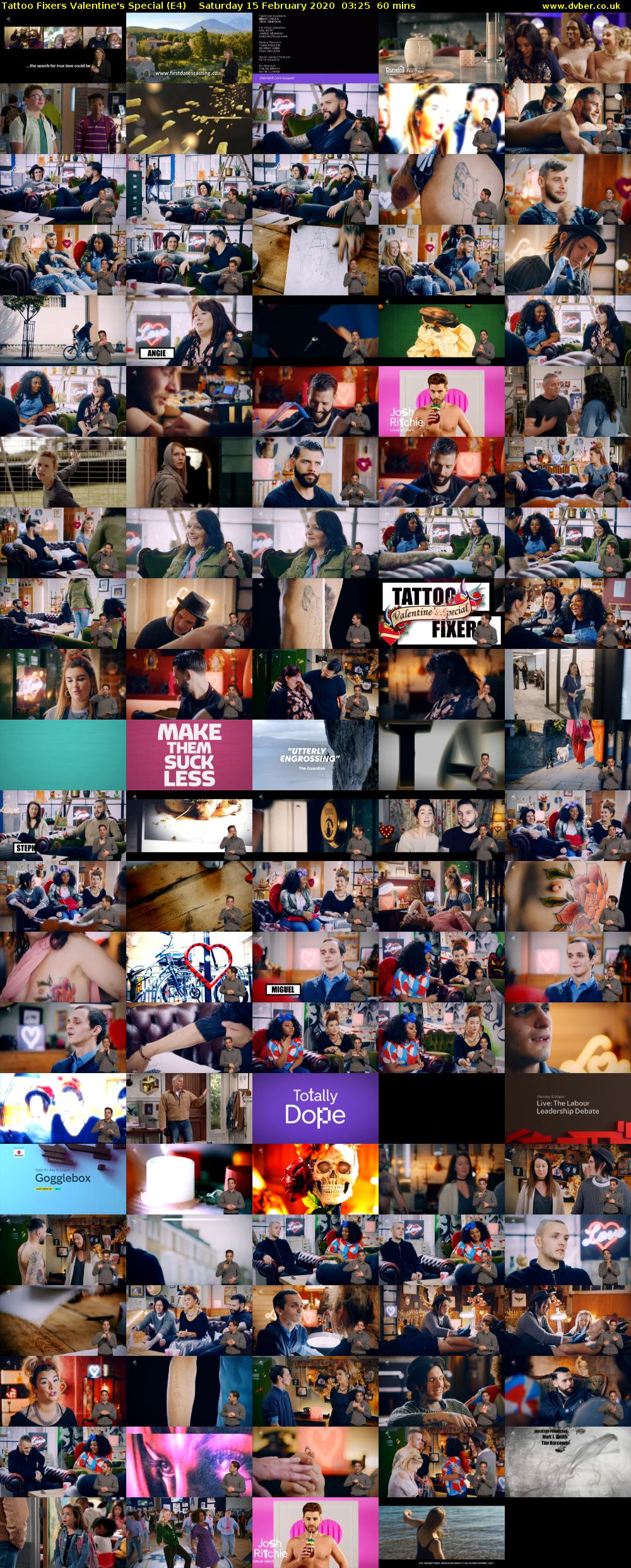 Tattoo Fixers Valentine's Special (E4) Saturday 15 February 2020 03:25 - 04:25