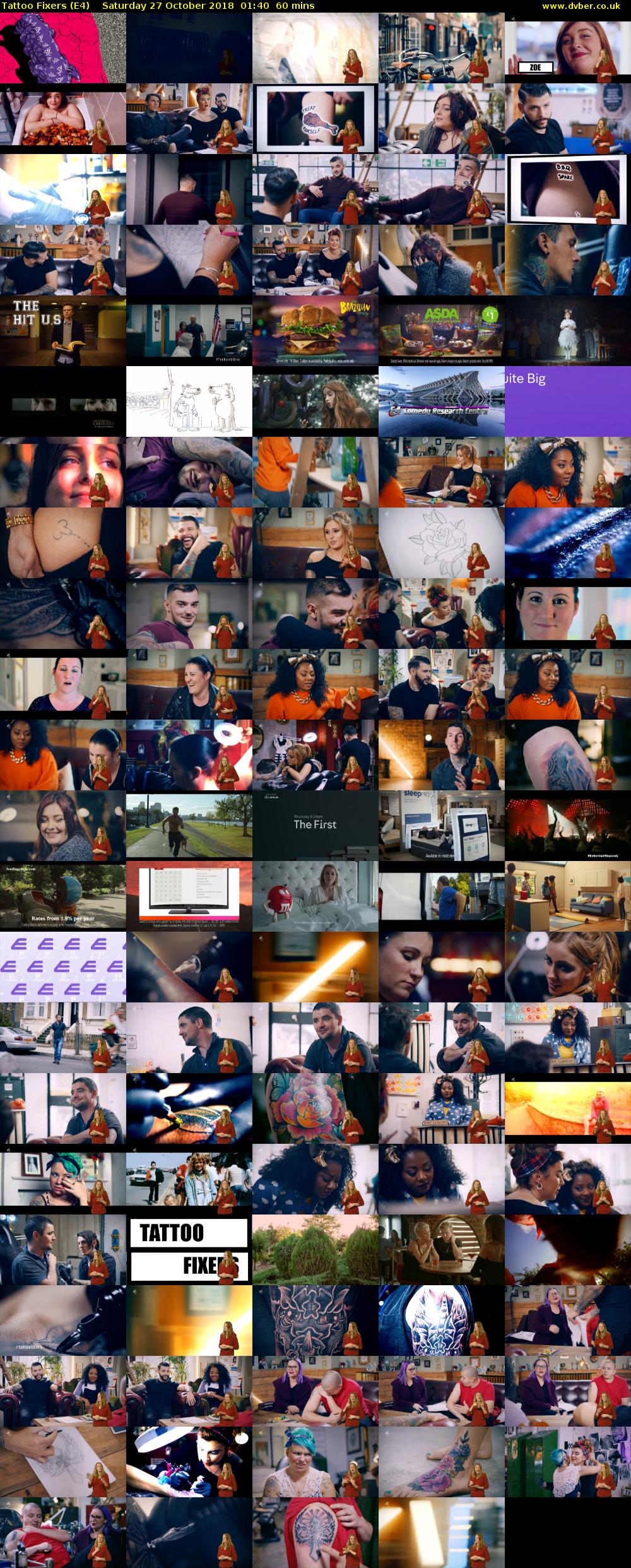Tattoo Fixers (E4) Saturday 27 October 2018 01:40 - 02:40