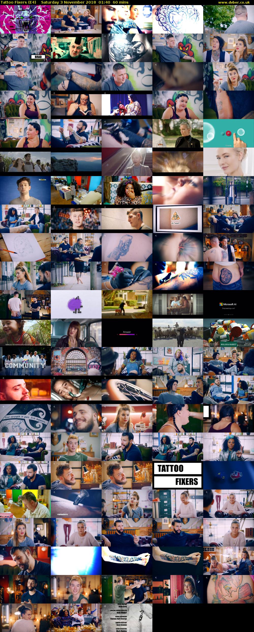 Tattoo Fixers (E4) Saturday 3 November 2018 01:40 - 02:40