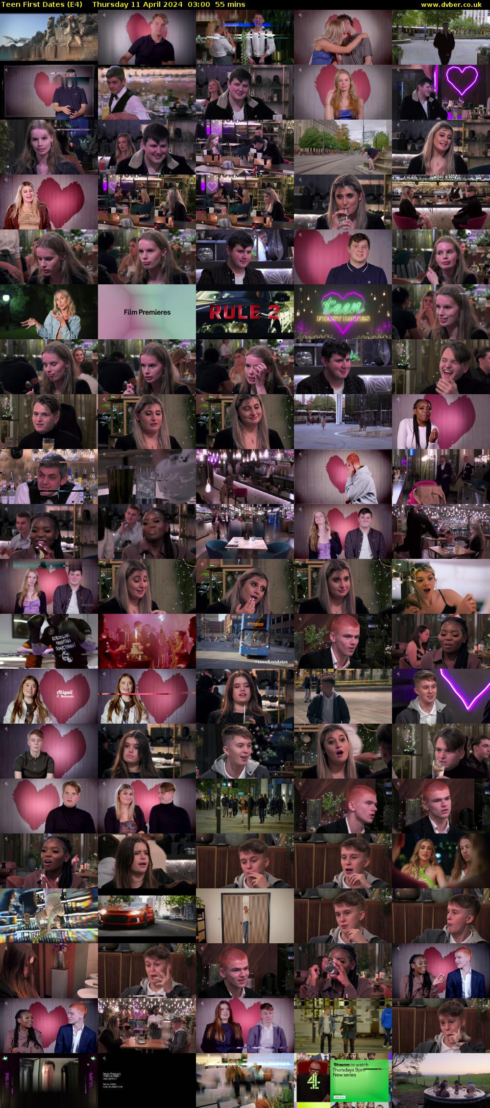 Teen First Dates (E4) Thursday 11 April 2024 03:00 - 03:55