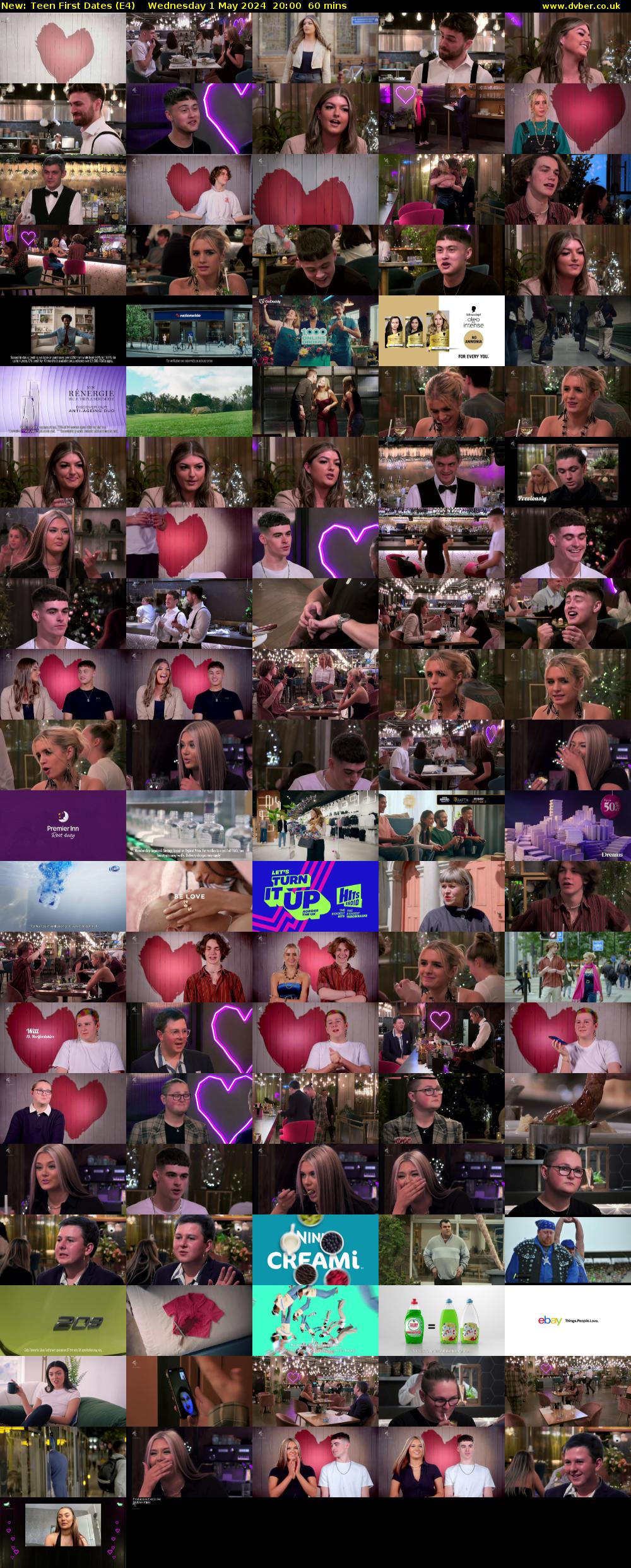 Teen First Dates (E4) Wednesday 1 May 2024 20:00 - 21:00