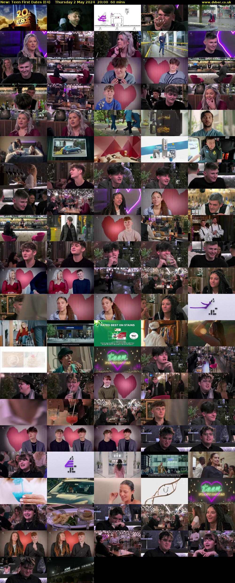 Teen First Dates (E4) Thursday 2 May 2024 20:00 - 21:00