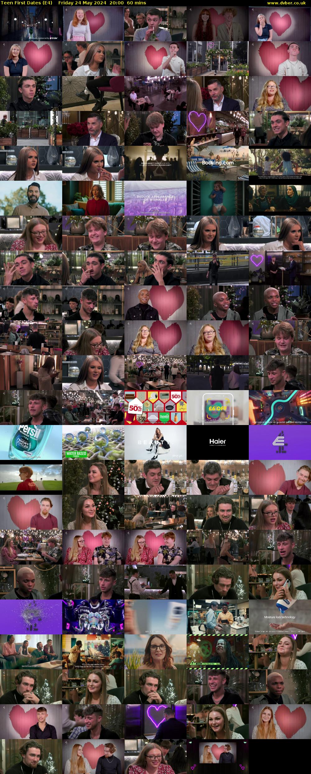 Teen First Dates (E4) Friday 24 May 2024 20:00 - 21:00
