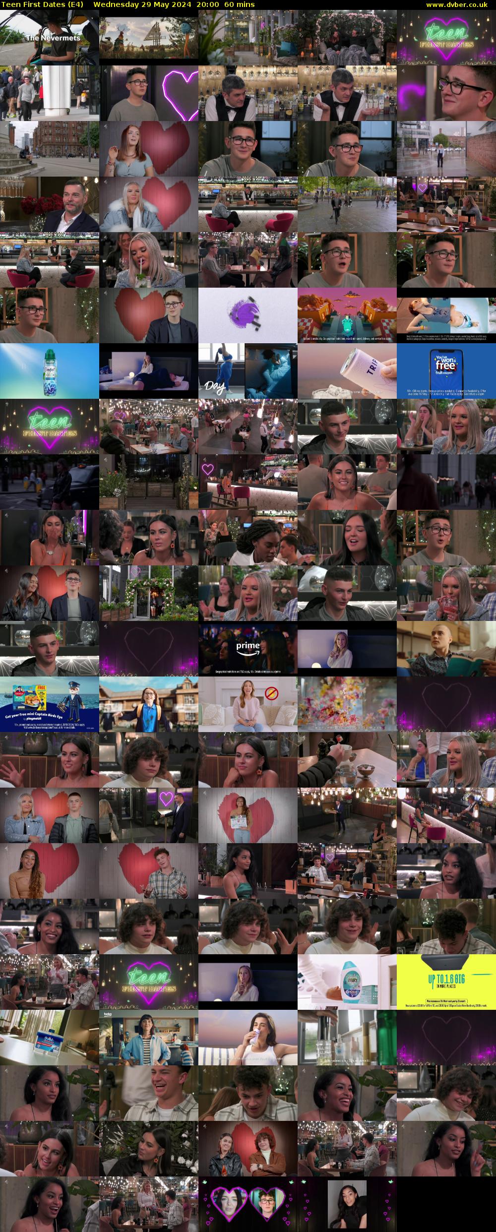 Teen First Dates (E4) Wednesday 29 May 2024 20:00 - 21:00