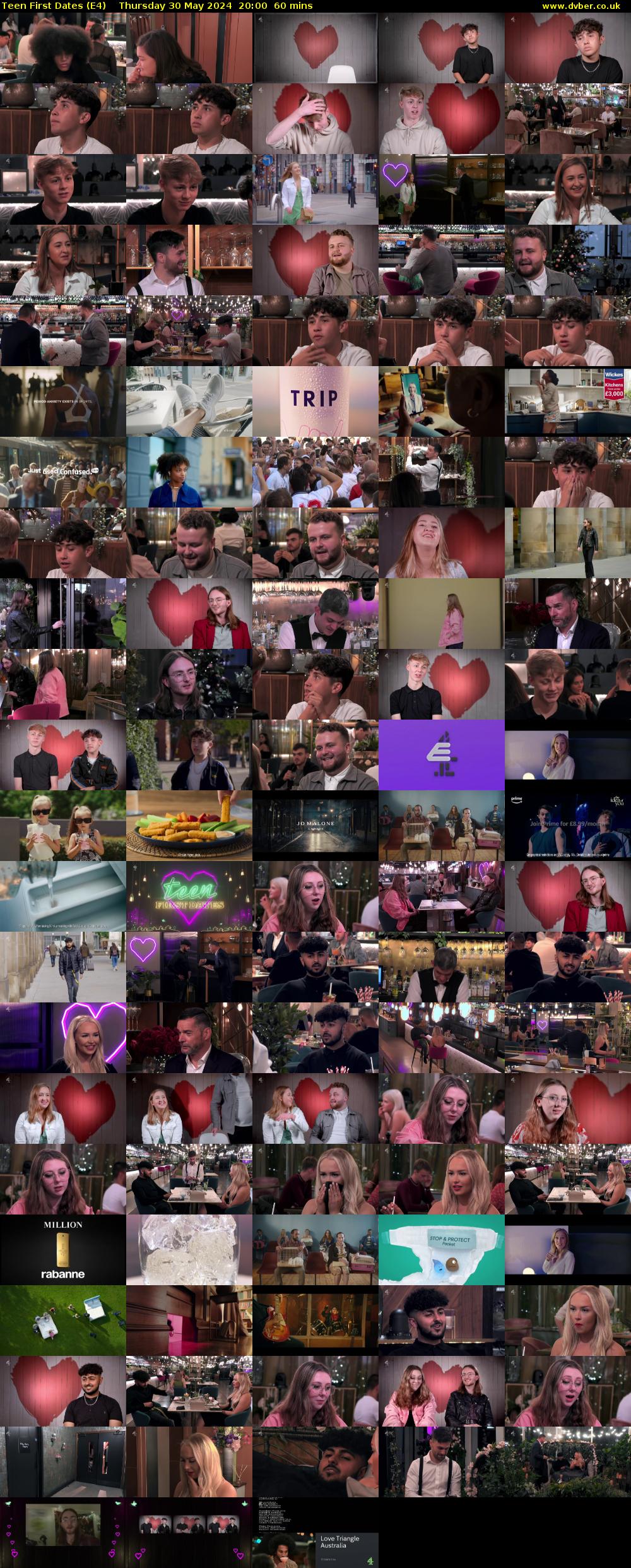 Teen First Dates (E4) Thursday 30 May 2024 20:00 - 21:00