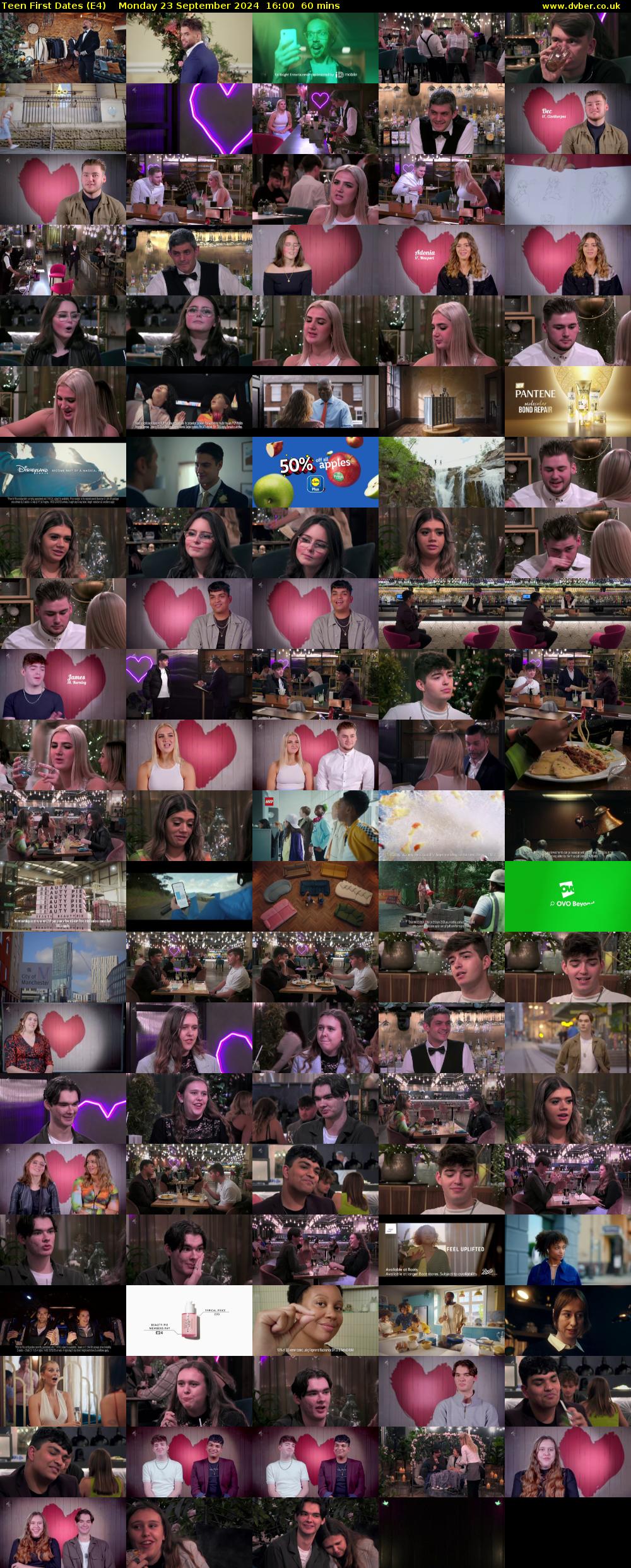 Teen First Dates (E4) Monday 23 September 2024 16:00 - 17:00