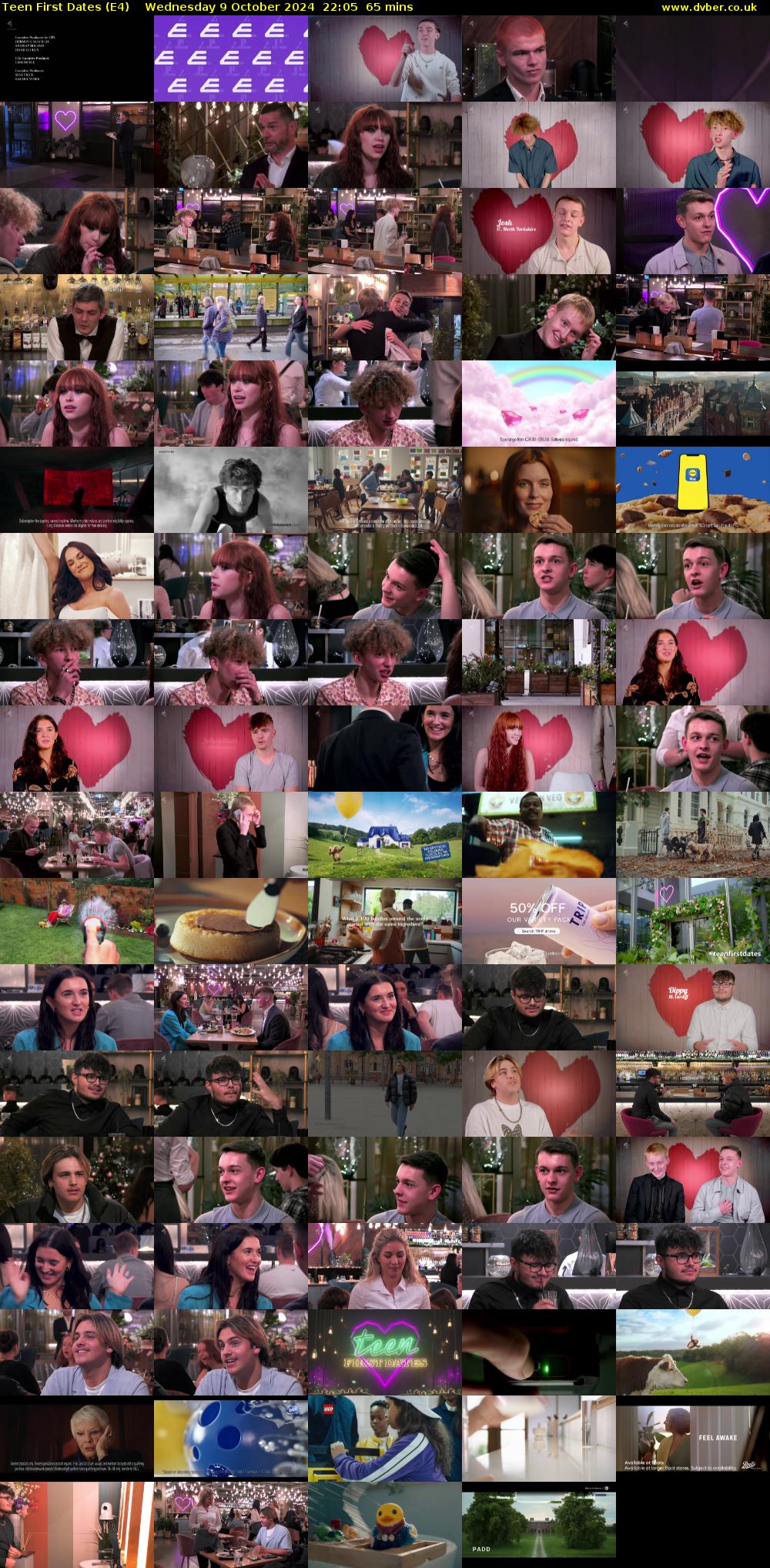 Teen First Dates (E4) Wednesday 9 October 2024 22:05 - 23:10