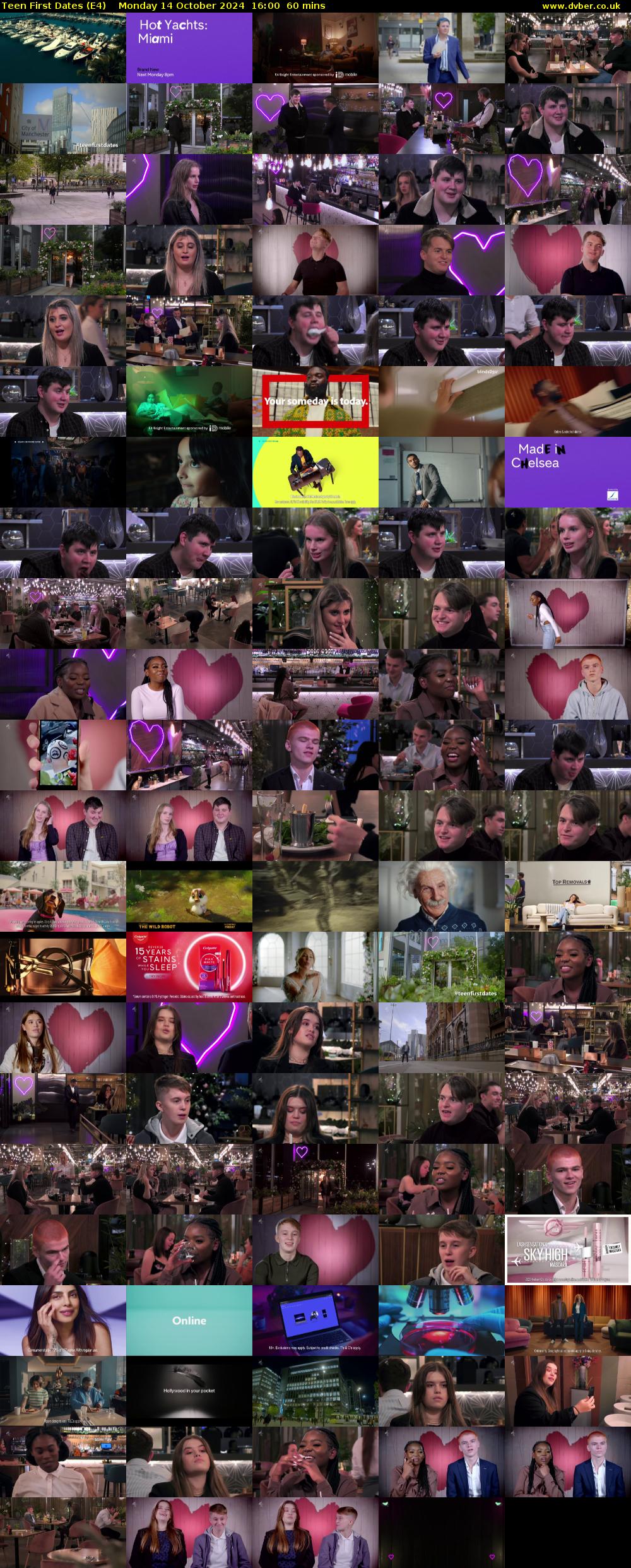 Teen First Dates (E4) Monday 14 October 2024 16:00 - 17:00